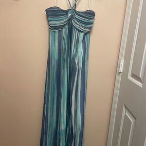 LC Lauren Conrad Teal and Navy Dress